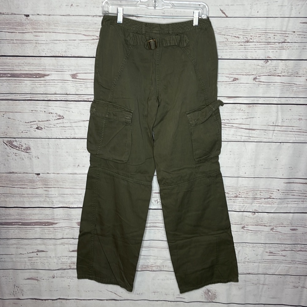 DKNY Pure Olive Green Lightweight Cargo Pants Sz 4! - Picture 5 of 8